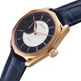 Titan Nebula Genesis 18 KT Gold Automatic Bicolour Dial Leather Strap Watch For Men - image number 3