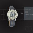 Titan Automatic Champagne Dial Blue Leather Strap Watch for Men - image number 2