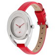 Fastrack Quartz Analog Silver Dial Leather Strap Watch for Girls - image number 1