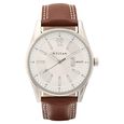 Titan Silver Dial Analog with Date Leather Strap watch for Men - image number 1
