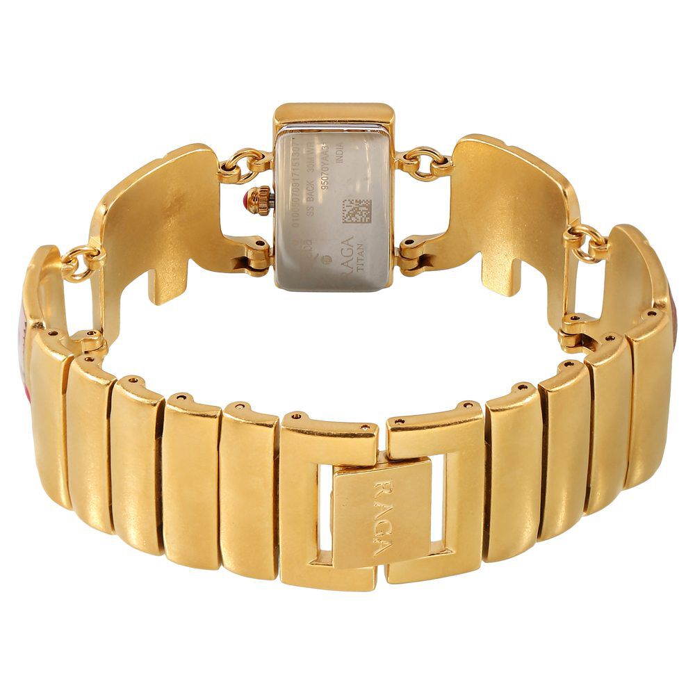 Buy Online Titan Raga X Masaba Mother of Pearl Dial Women Watch With Metal Strap 95070ym01 Titan