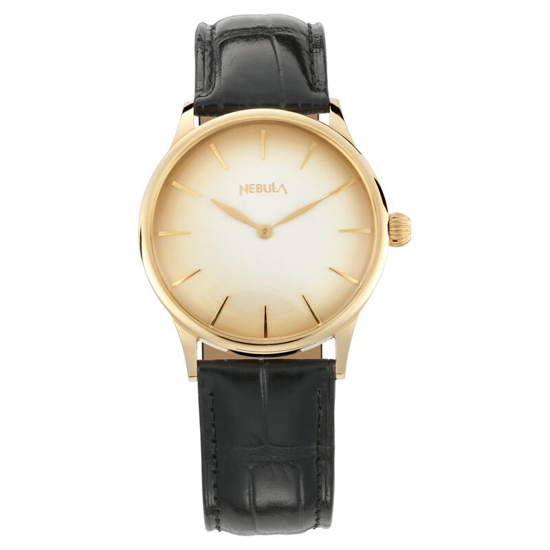 Titan Nebula Quartz Analog 18 Karat Solid Gold Watch for Men
