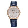 Titan Bright Leathers Silver Dial Analog with Date Leather Strap Watch for Women
