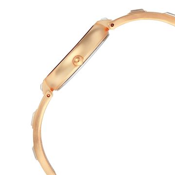 Titan Raga I Am White Dial Women Watch With Metal Strap