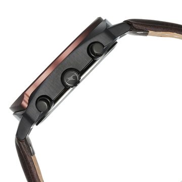 Fastrack Gelato Black chronograph watch with Chocolate dial for Guys