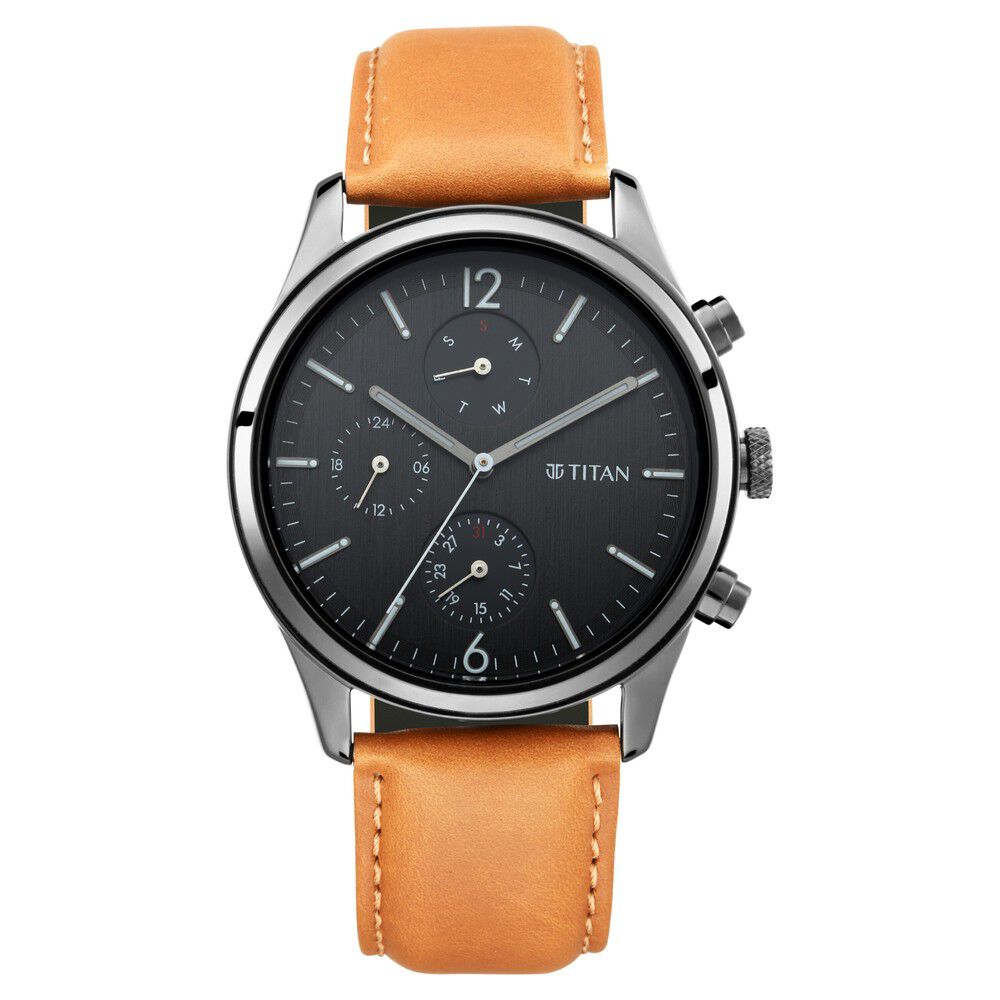Titan watches for women black store