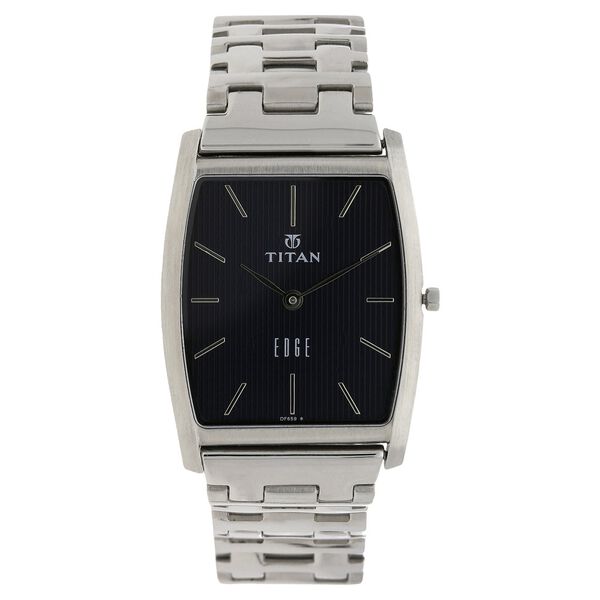 Titan Quartz Analog Blue Dial Stainless Steel Strap Watch for Men - image number 0