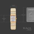 Titan Raga Unlocked Quartz Analog Mother Of Pearl Dial Rose Gold Metal Strap Watch For Women - image number 3