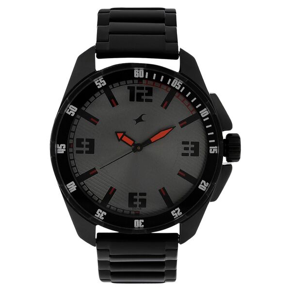 Fastrack Quartz Analog Grey Dial Stainless Steel Strap Watch for Guys - image number 0
