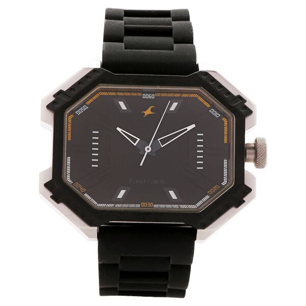 Fastrack Quartz Analog Brown Dial Plastic Strap Watch for Guys - image number 0