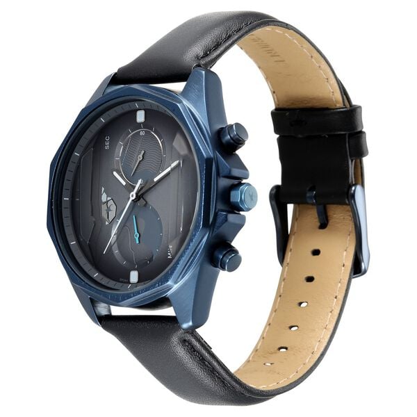 Fastrack Oceanyx 2.0 Chronograph Watch for Men with Grey Dial & Black Leather Strap - image number 2
