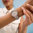 Fastrack Vyb Charmer Quartz Analog Grey Dial Metal Strap Watch For Girls - image number 7