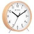 Titan Wooden Shelf Clock White Dial with Silent Sweep Technology - image number 2
