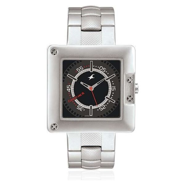Fastrack Quartz Analog Black Dial Stainless Steel Strap Watch for Guys - image number 0