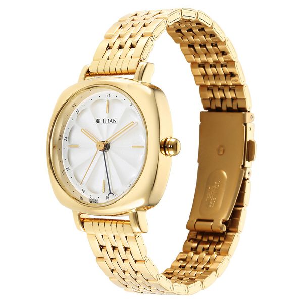 Titan Neo Silver Dial Analog Stainless Steel Strap Watch for Women - image number 2