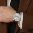 Titan Quartz Analog with Day and Date Silver Dial Leather Strap Watch for Men - image number 4