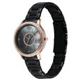 Titan Glamour Quartz Analog Black Dial Black Stainless Steel Strap Watch For Women - image number 2