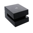 Xylys Quartz Chronograph Black Dial Black Leather Strap Watch For Men - image number 5