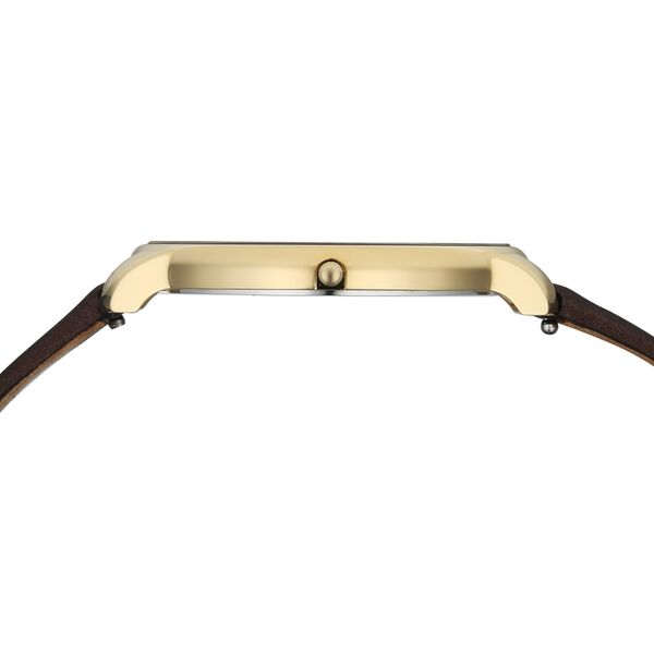 Edge Velora Quartz Analog Brown Dial Two Toned Leather Strap Watch For Women - image number 5