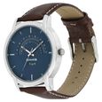 Sonata Quartz Analog with Day and Date Blue Dial Leather Strap Watch for Men - image number 2