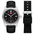Ducati Quartz Analog Black Dial Black Leather Strap Watch For Men - image number 0