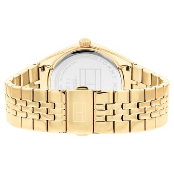 Tommy Hilfiger Quartz Analog with Date Champagne Dial Stainless Steel Strap Watch for Women