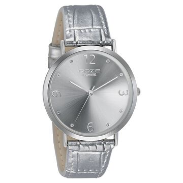 Sonata Poze Quartz Analog Silver Dial Leather Strap Watch for Women