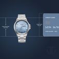 Titan Neo Arabic Analog with Day Date Ice Blue Dial Silver Stainless Steel Strap Watch for Men - image number 3