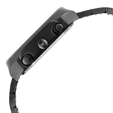Fastrack Fleek Quartz Multifunction Black Dial Black Stainless Steel Strap Watch for Guys