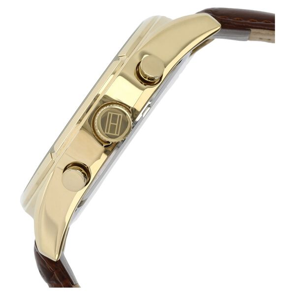 Tommy Hilfiger Quartz Analog Silver Dial Leather Strap Watch for Men - image number 2