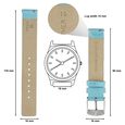16 mm Blue Genuine Leather Strap for Women - image number 1