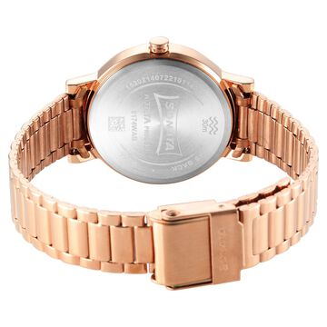 Sonata Ladies Essentials Pink Dial Stainless Steel Strap Watch for Women