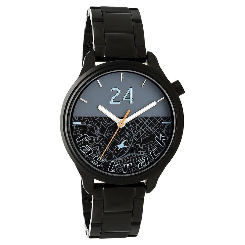 Fastrack Road Trip Quartz Analog Blue Dial Stainless Steel Strap Watch for Girls - image number 1
