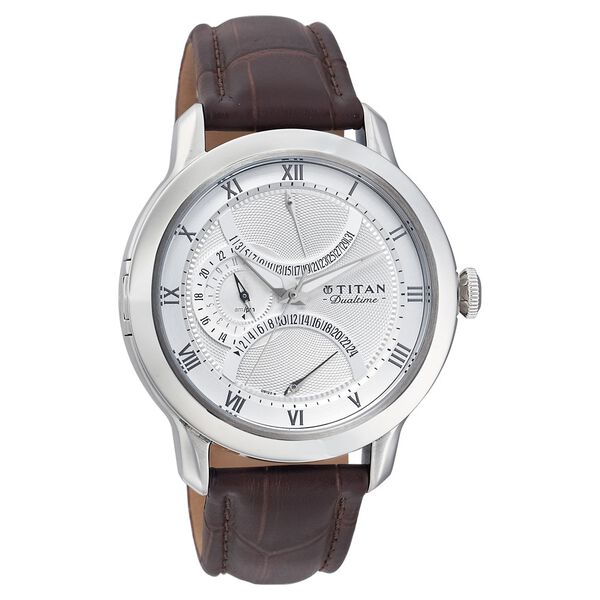 Titan Quartz Analog Silver Dial Watch for Men - image number 0