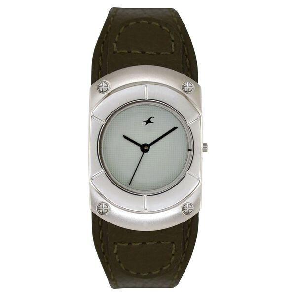Fastrack Quartz Analog Grey Dial Leather Strap Watch for Girls - image number 0
