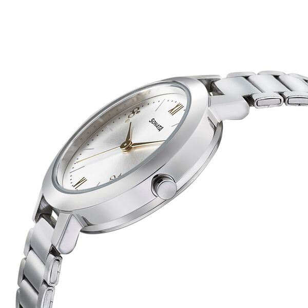 Sonata Play Silver Dial Women Watch With Stainless Steel Strap - image number 2