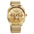 Titan Classique Suave Quartz Yellow Dial Golden Stainless Steel Mesh Strap Watch for Men - image number 1