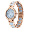 Titan Acetate Quartz Multifunction Mother Of Pearl Dial Two Toned Strap Watch for Women - image number 2