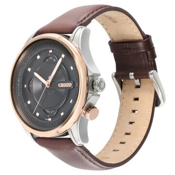 Titan Techno Beats Black Dial Analog with Day and Date Steel Strap Watch for Men
