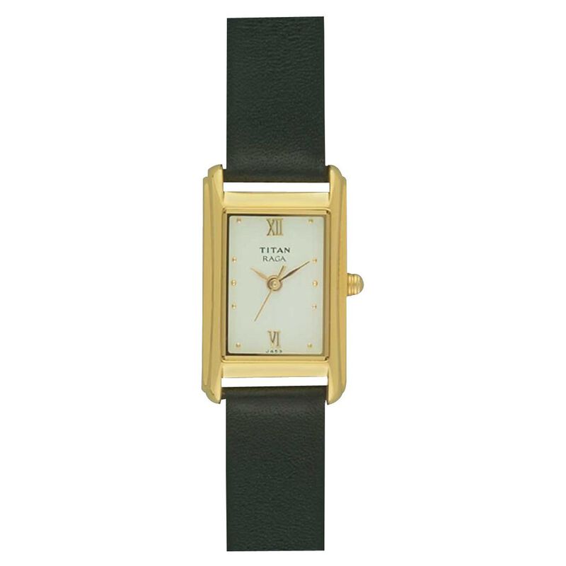 Titan Quartz Analog Silver Dial Watch for Women