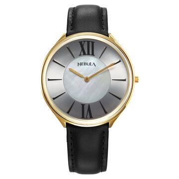 Titan Nebula 18 Karat Gold Quartz Analog Mother Of Pearl Dial Watch For Men