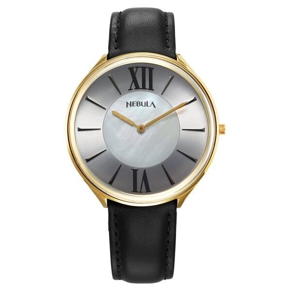 Titan Nebula 18 Karat Gold Quartz Analog Mother Of Pearl Dial Watch For Men - image number 1