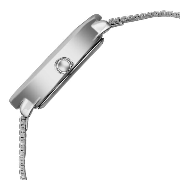 Vyb Runway By Fastrack Quartz Analog Green Dial Silver Stainless Steel Strap Watch For Girls - image number 4