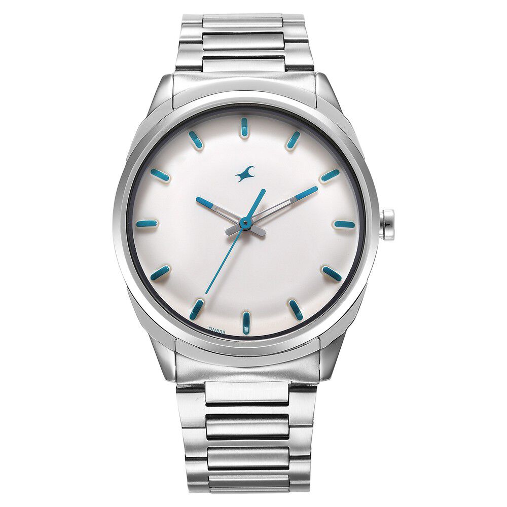 Fastrack white analogue watch discount