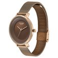 Sonata Poze Quartz Analog Brown Dial Mesh Strap Watch for Women - image number 3
