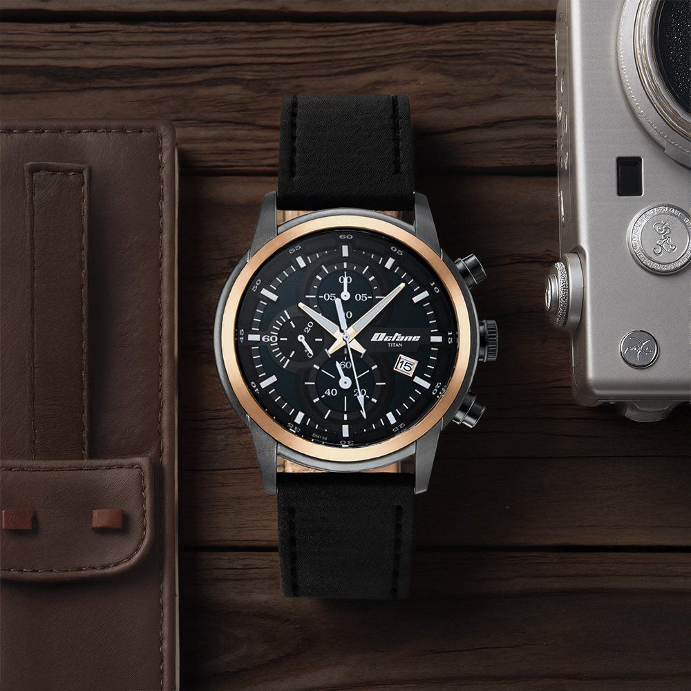Titan Octane Silver Dial Chronograph Watch for Men-image-44