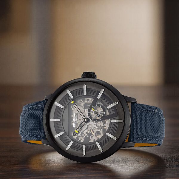 Titan Octane Aerobatics Mechanical Analog Black Dial Nylon Strap Watch for Men - image number 0
