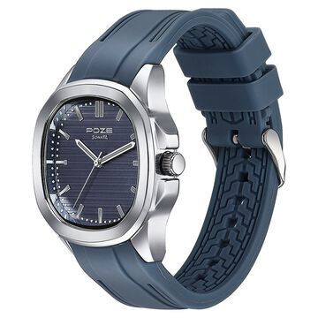 Sonata Poze Quartz Analog Blue Dial Blue Colour Silicone Strap Watch For Men