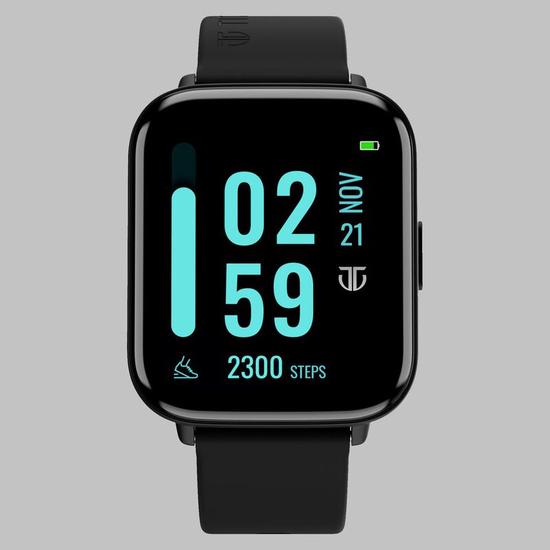 Titan Smart Watch Black Silicone Strap watch for Unisex - image number 0