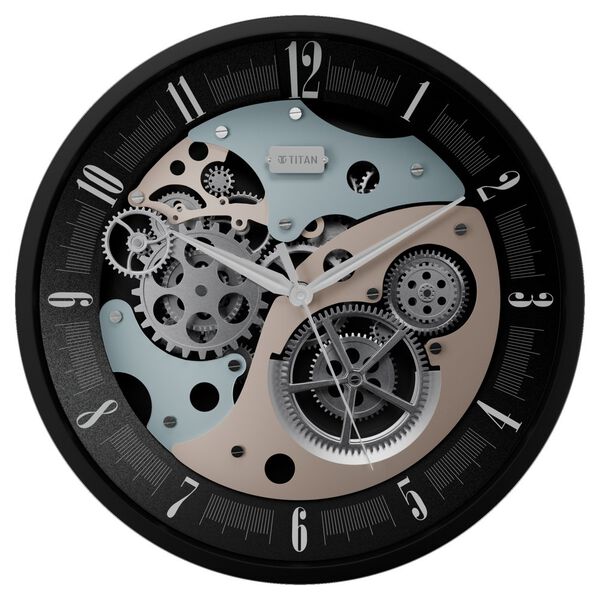 Titan Gear Wall Clock for Modern Homes With Silent Sweep Technology - 46 cm * 46 cm (Large) - image number 1